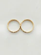 Argollas Nupciales Tallado Diagonal 3 mm Oro 18k - Miniatura 2