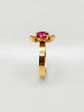 Anillo Flor de Rubí Pasión Oro 18k - Miniatura 4