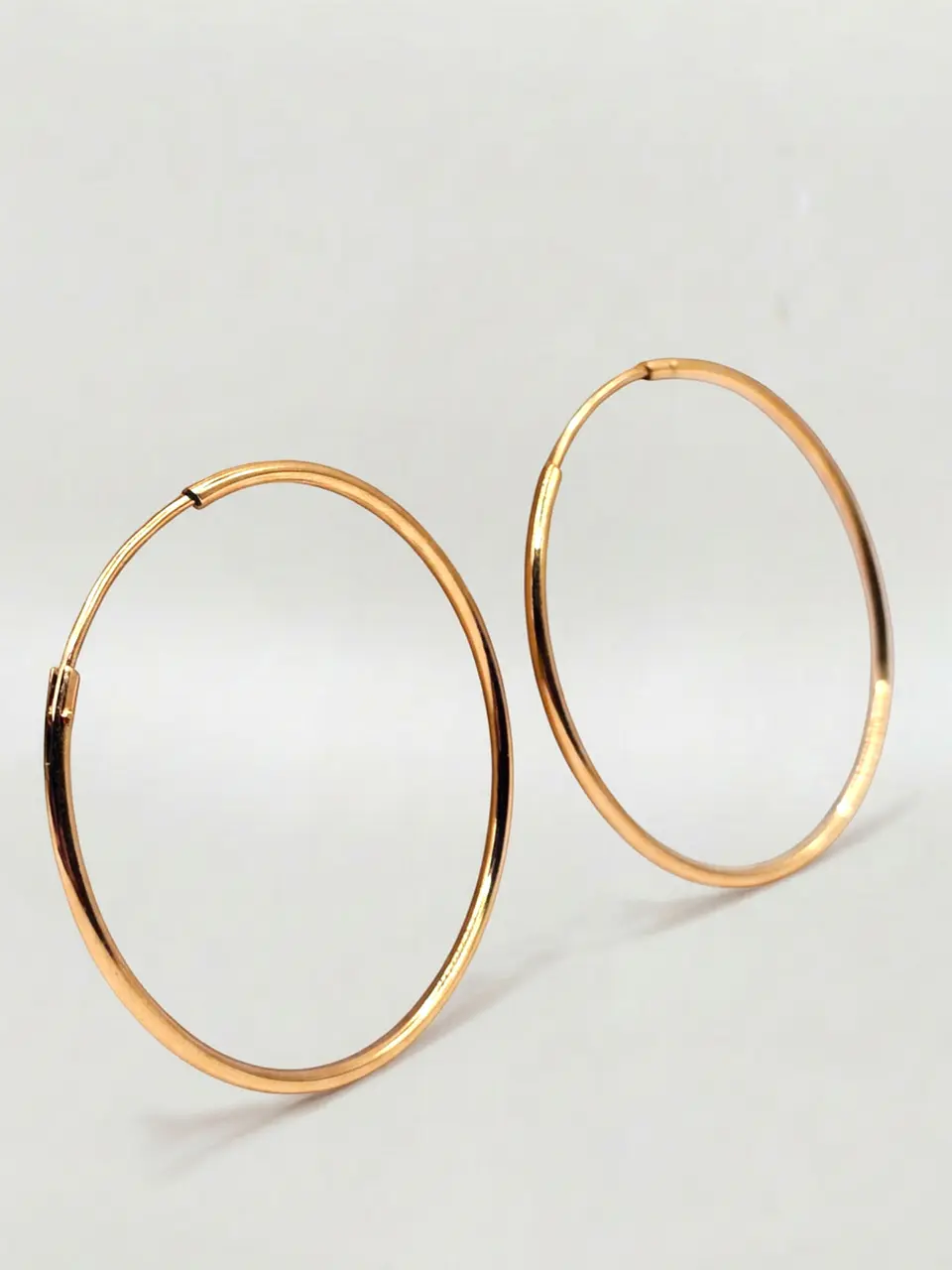 Argollas Tubulares Majestuosas Oro 18k 3