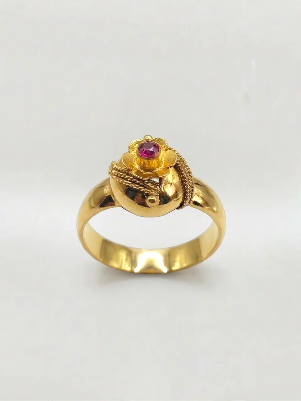 Anillo Chevalier Tradición Rubí Oro 18k 3