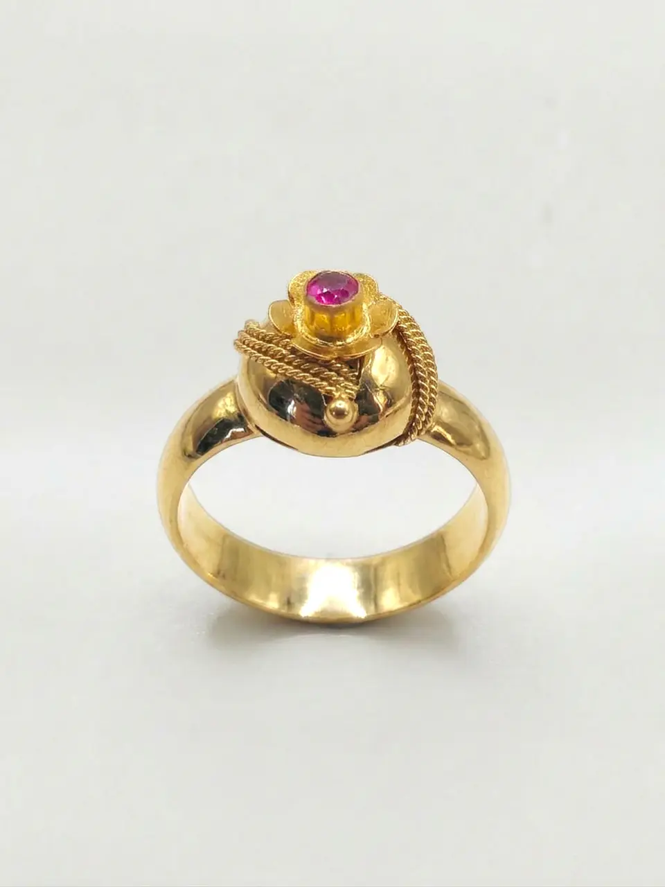 Anillo Chevalier Tradición Rubí Oro 18k 1