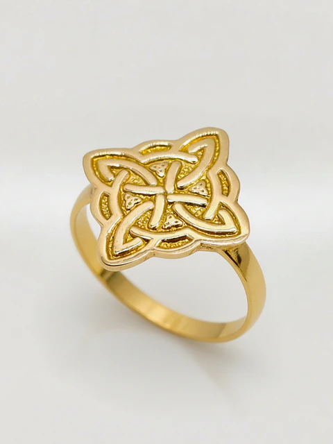 Anillo Amuleto Nudo de Bruja Oro 18k
