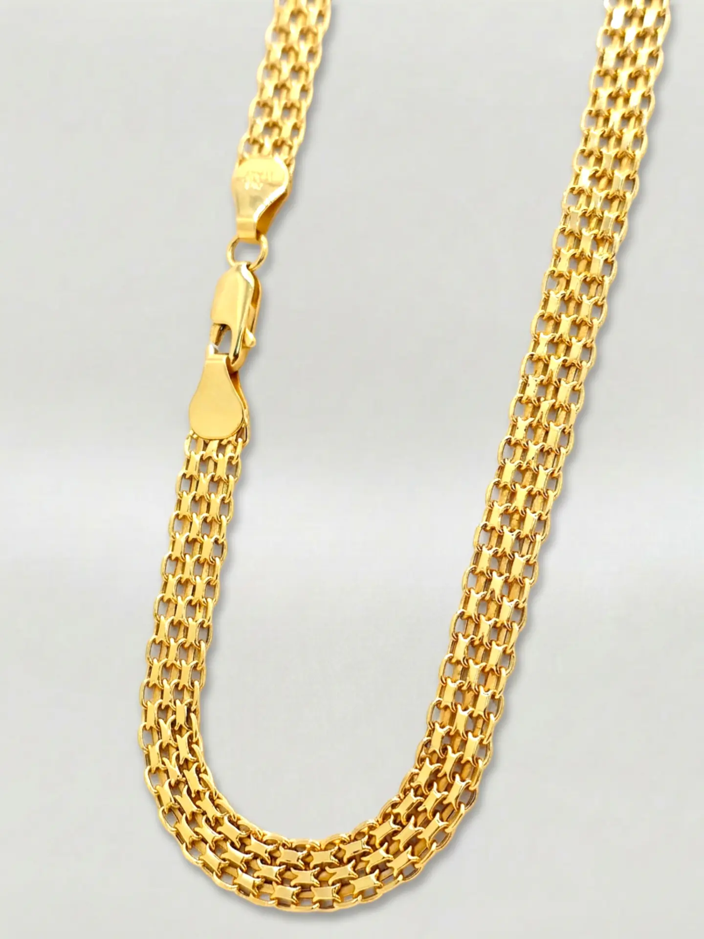 Cadena Tejido Chino Imperial Mediano Oro 18k 6