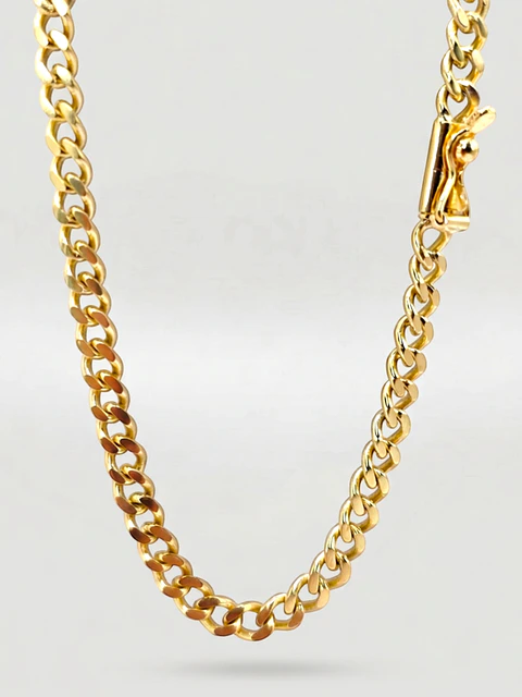Cadena Grumete Majestuosa Extra Larga Oro 18k