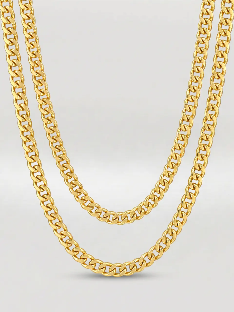 Cadena Grumete Majestuosa Extra Larga Oro 18k 8