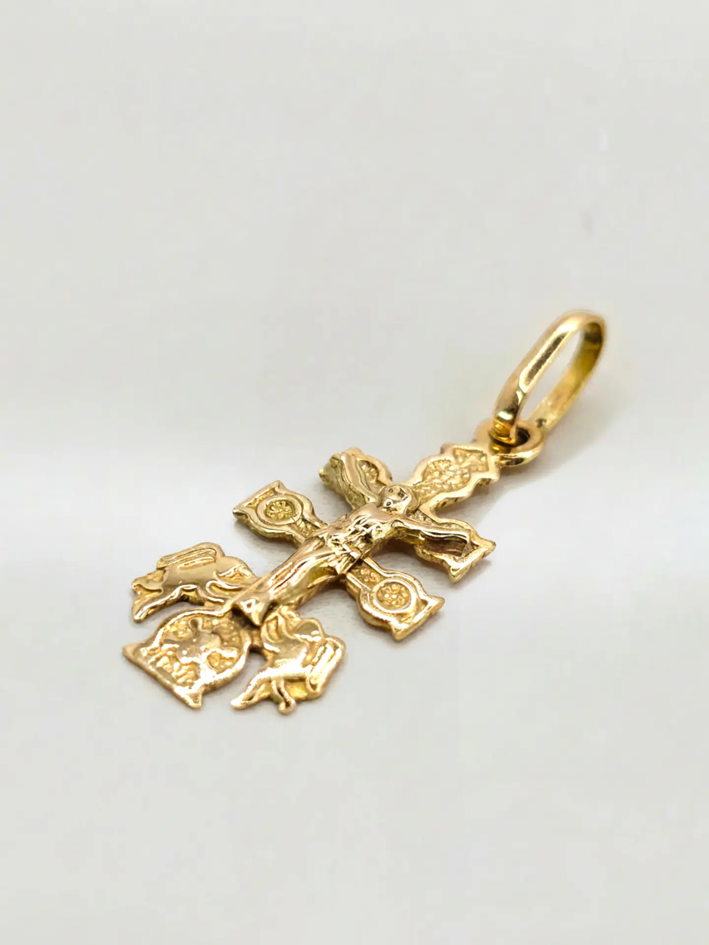Colgante Cruz de Caravaca Sagrada Oro 18k 4