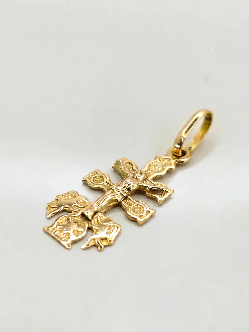 Colgante Cruz de Caravaca Sagrada Oro 18k 4
