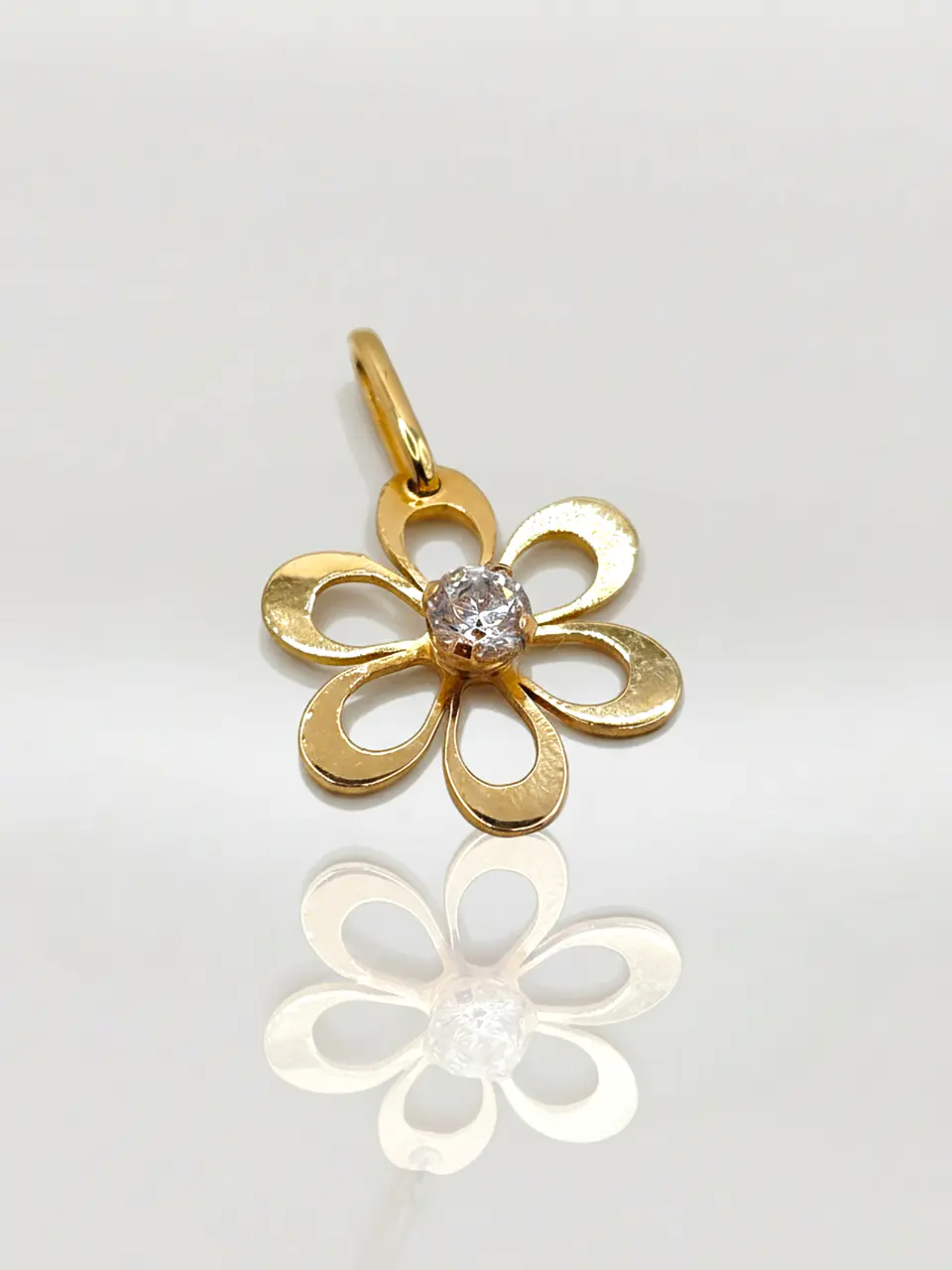 Colgante Margarita de Mayo Circón Oro 18k 4