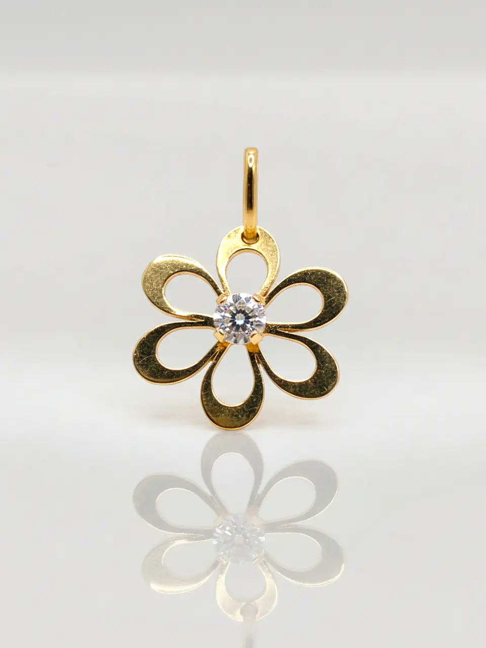 Colgante Margarita de Mayo Circón Oro 18k 1