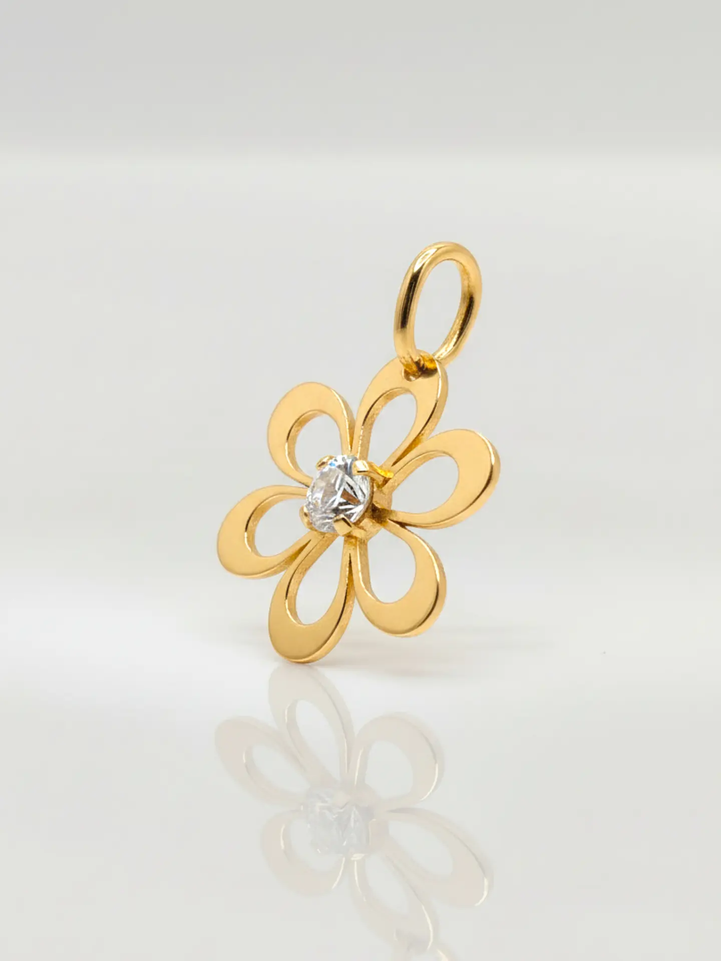 Colgante Margarita de Mayo Circón Oro 18k 5