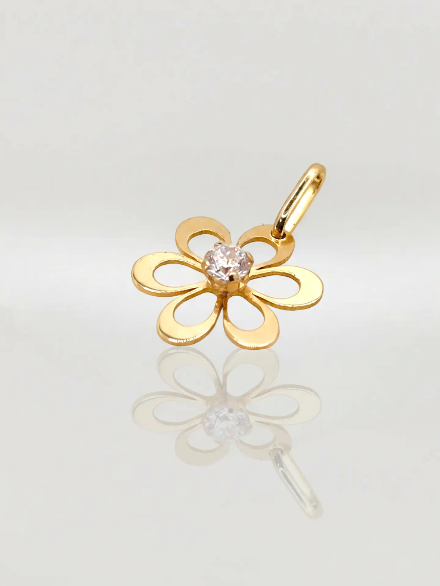 Colgante Margarita de Mayo Circón Oro 18k 3