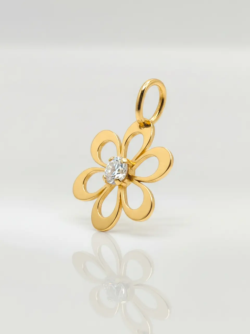 Colgante Margarita de Mayo Circón Oro 18k 6