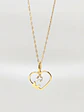 Cadena Corazón de Brillo Circón Oro 18k - Miniatura 1