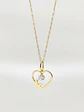 Cadena Corazón de Brillo Circón Oro 18k - Miniatura 4