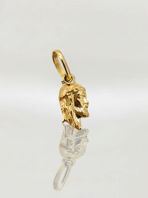 Colgante Cara de Cristo Sagrada Oro 18k
