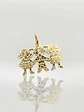Colgante Ternura Familiar Tres Niños Oro 18k - Miniatura 1
