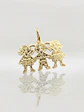 Colgante Ternura Familiar Tres Niños Oro 18k - Miniatura 4
