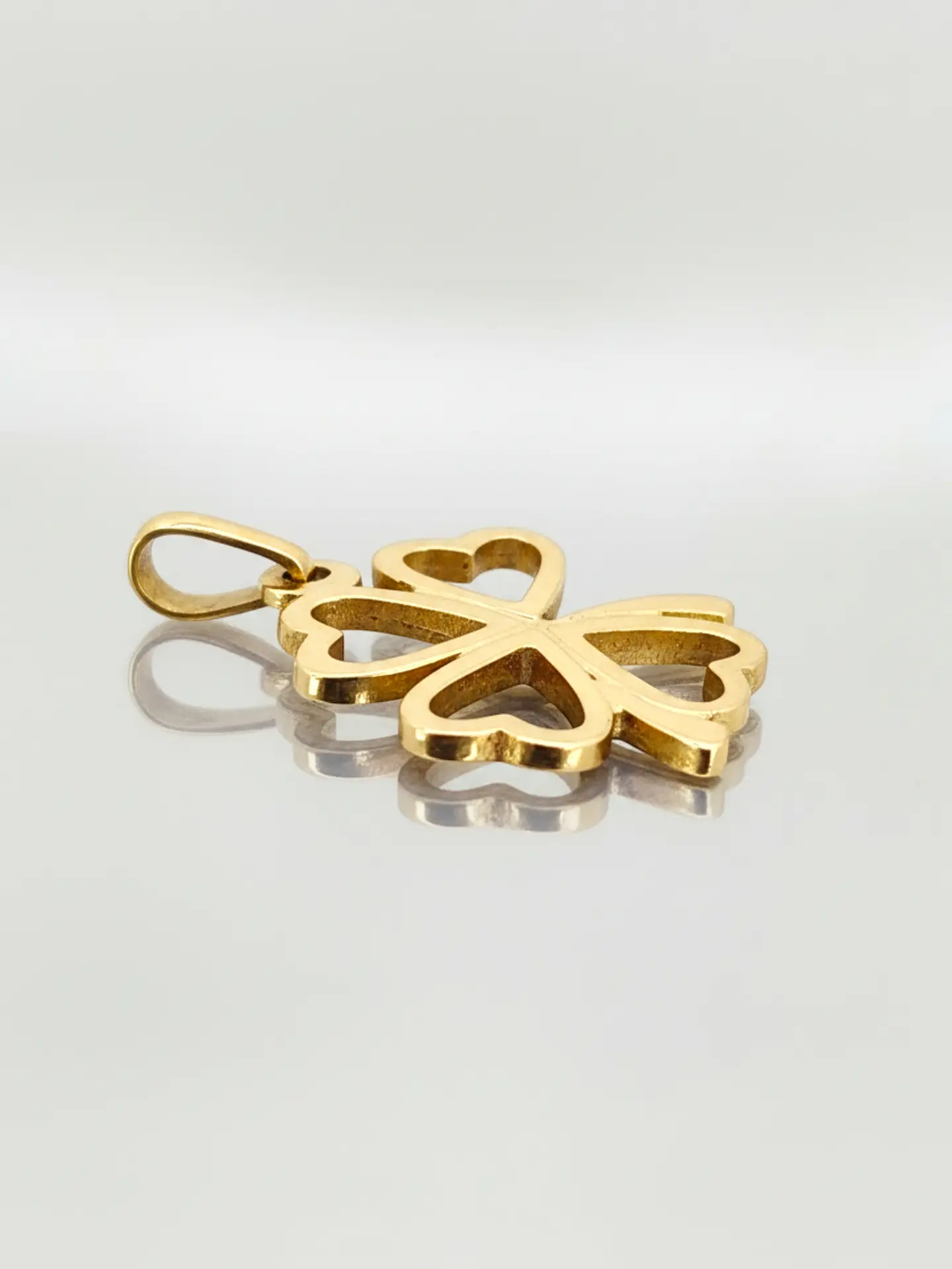 Colgante Trébol de la Suerte Oro 18k 4