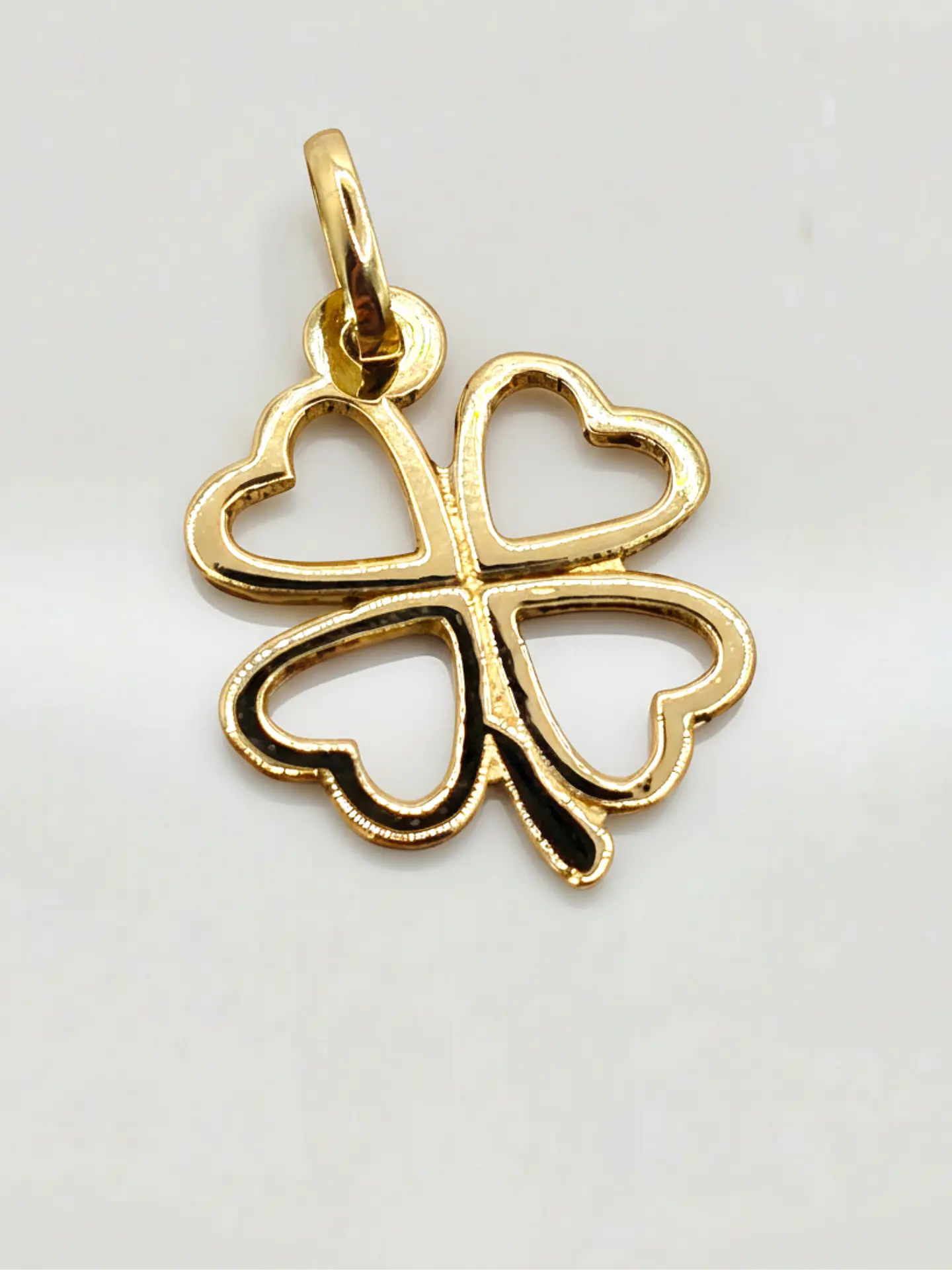 Colgante Trébol de la Suerte Oro 18k 5