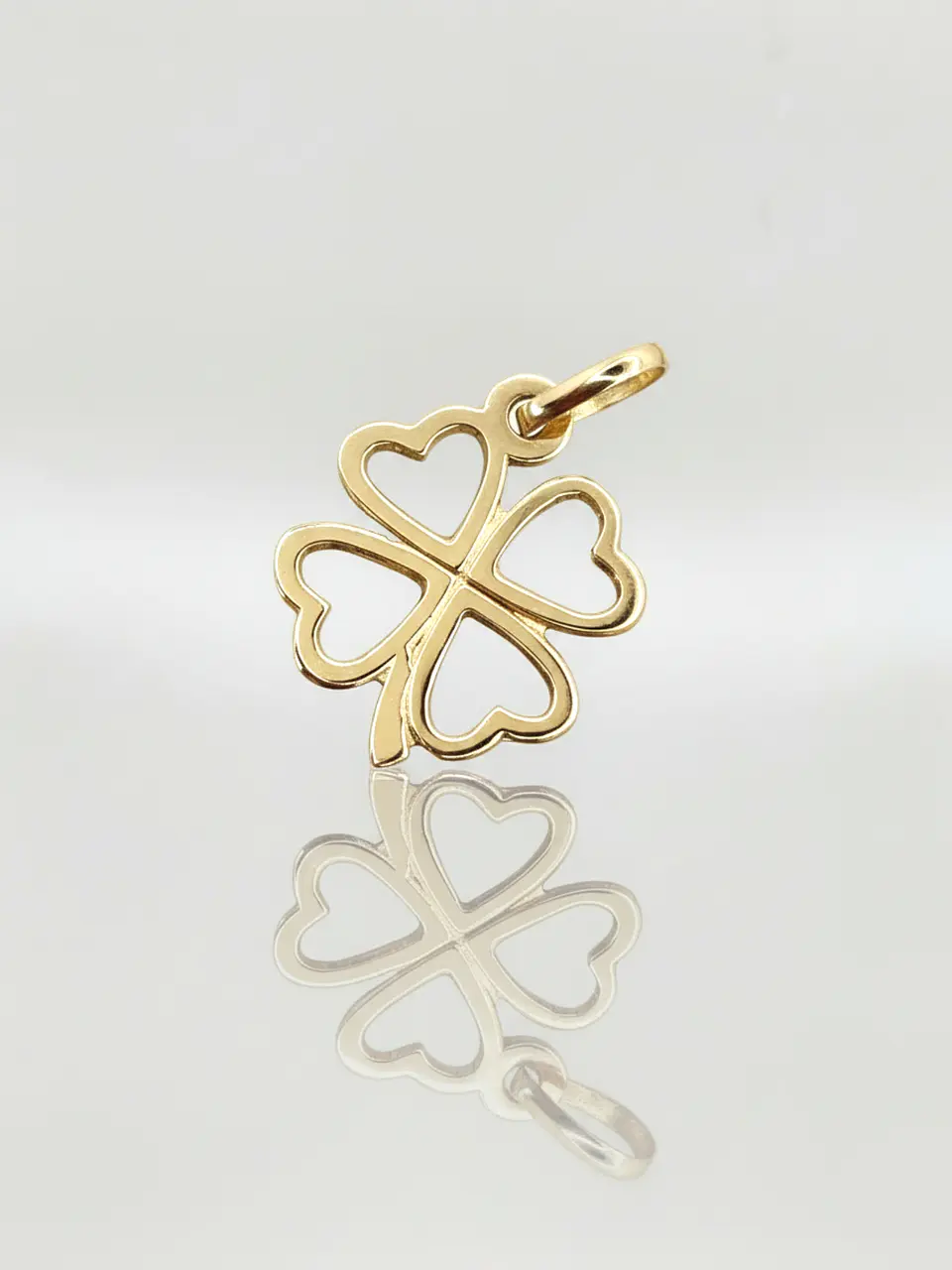 Colgante Trébol de la Suerte Oro 18k 6