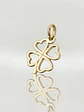 Colgante Trébol de la Suerte Oro 18k - Miniatura 1