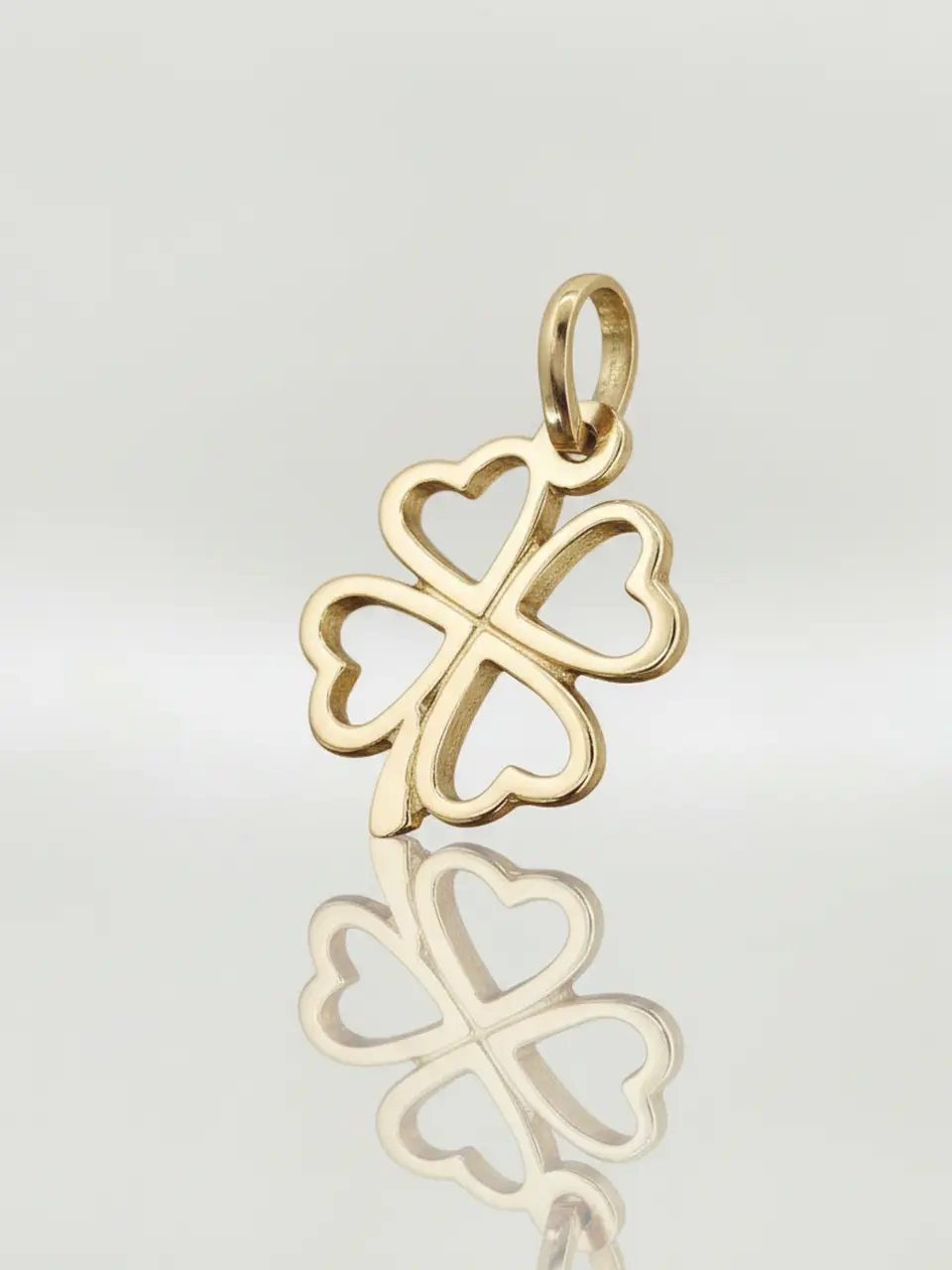 Colgante Trébol de la Suerte Oro 18k 1