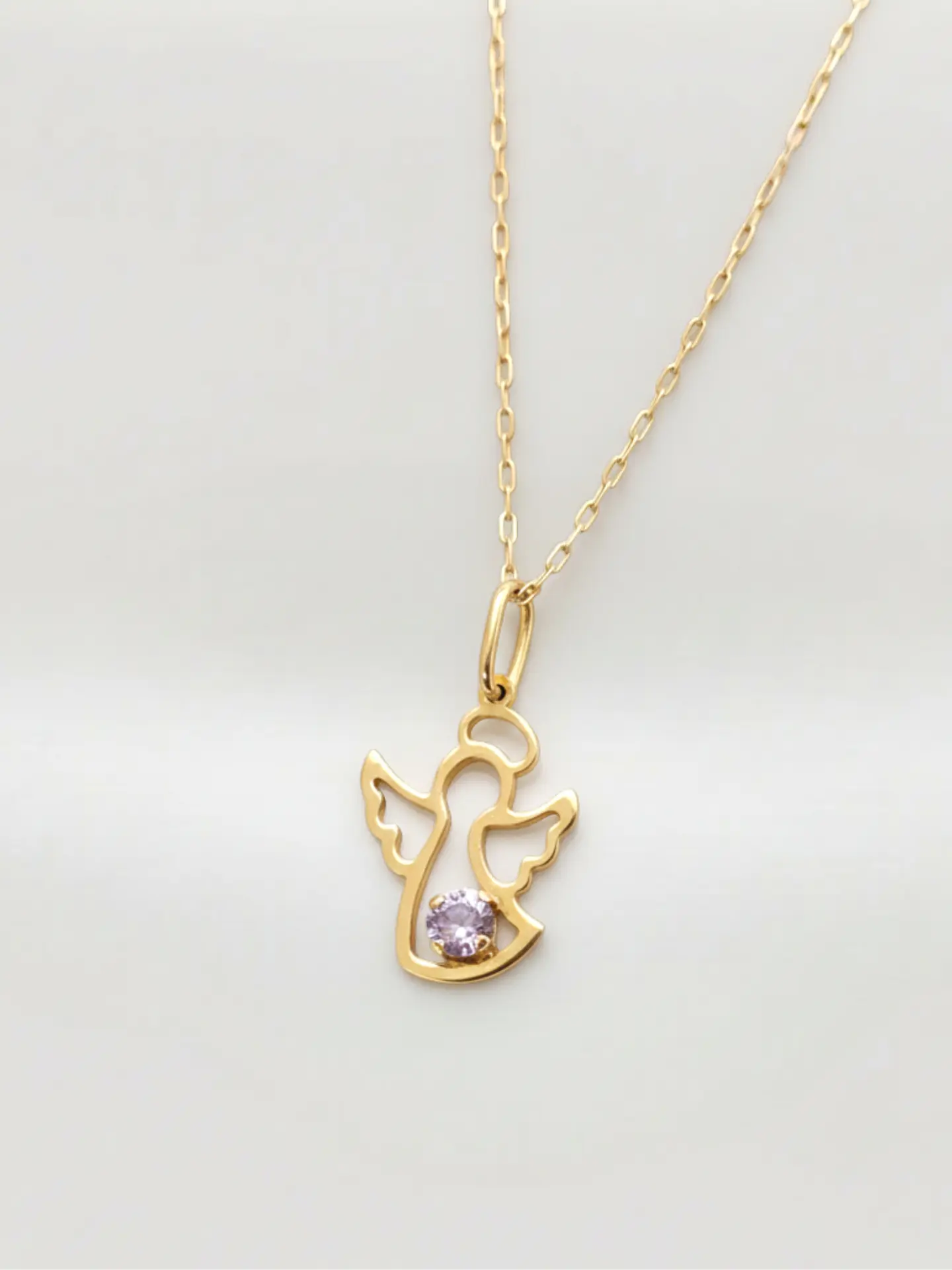 Cadena Ángel de la Guarda Oro 18k 2