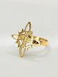 Anillo Amuleto Silueta Nudo de Bruja Oro 18k - Miniatura 3