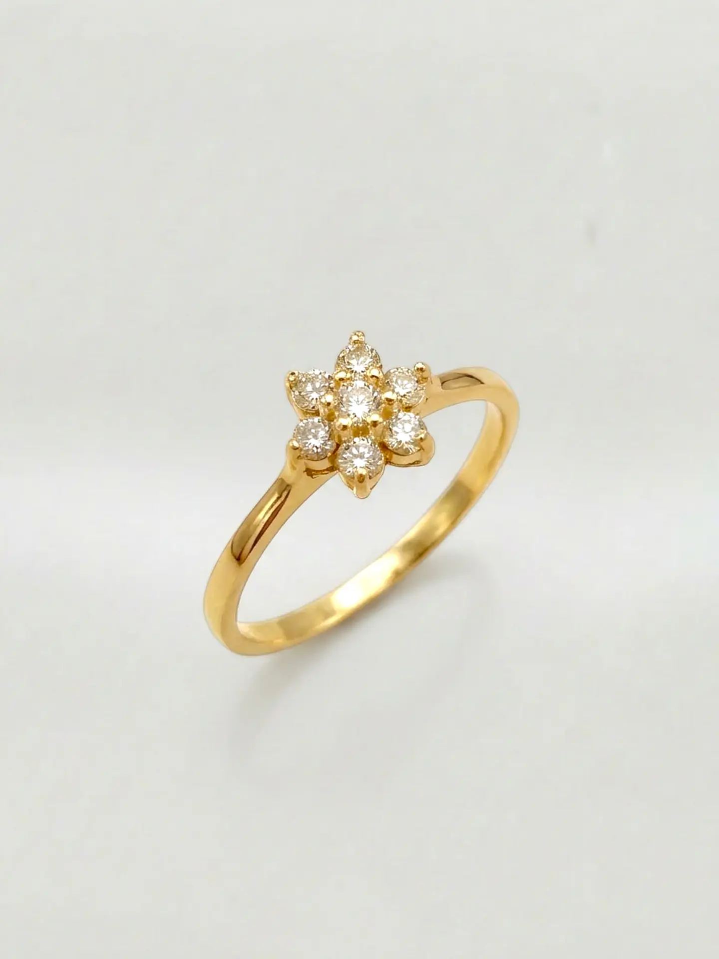 Anillo Roseta Resplandor de Circones Oro 18k 3
