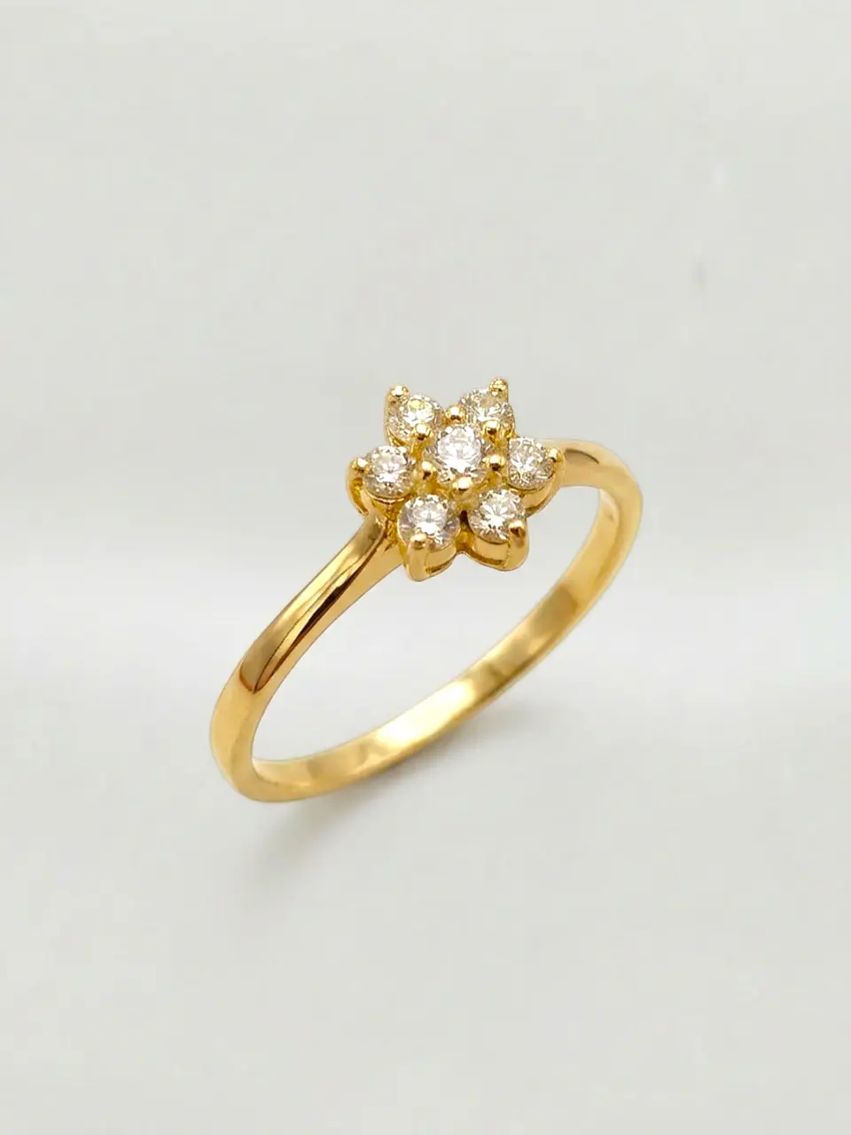 Anillo Roseta Resplandor de Circones Oro 18k 4
