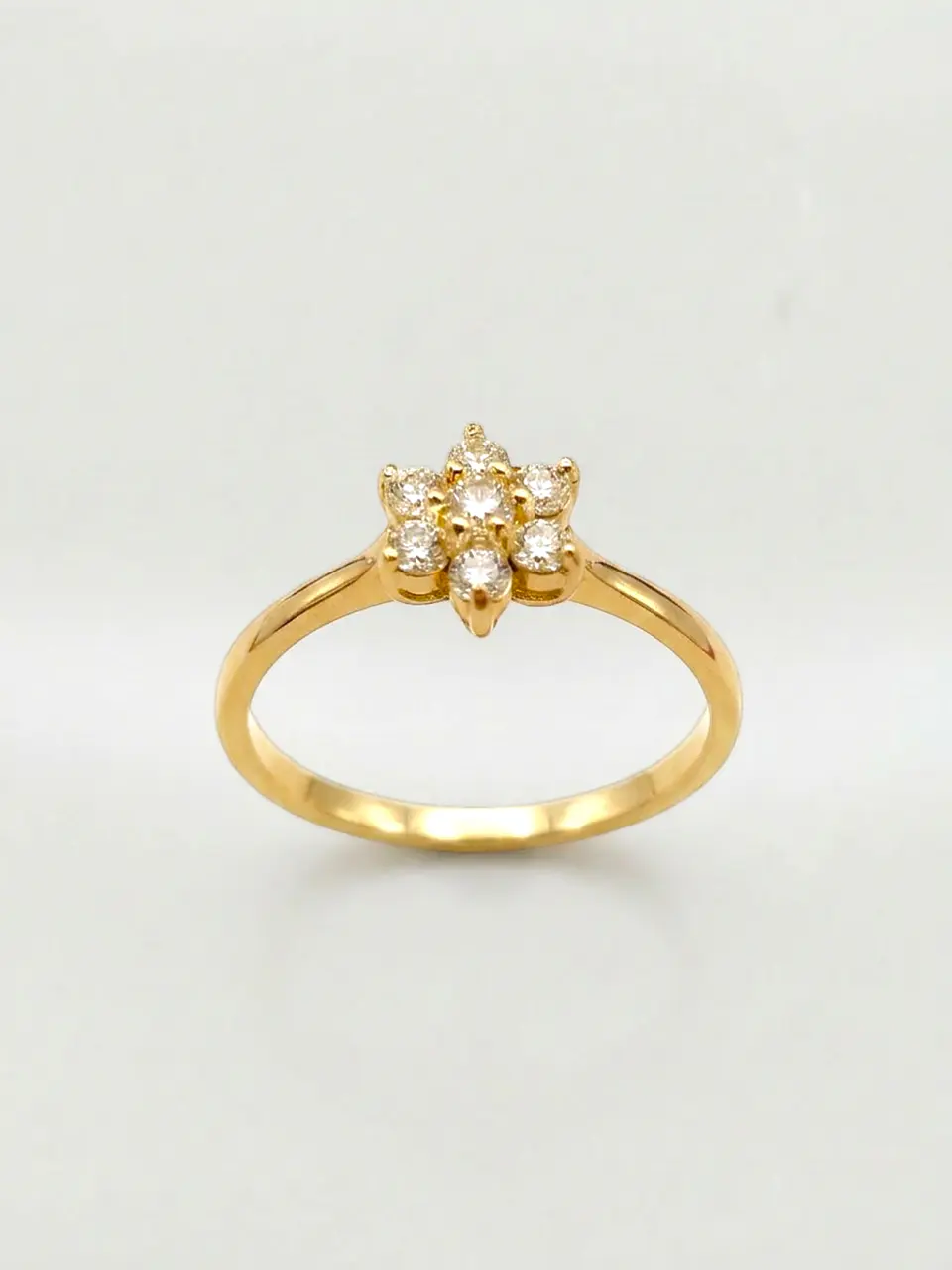 Anillo Roseta Resplandor de Circones Oro 18k 1