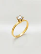 Anillo Solitario Esencia de Circón Oro 18k - Miniatura 4