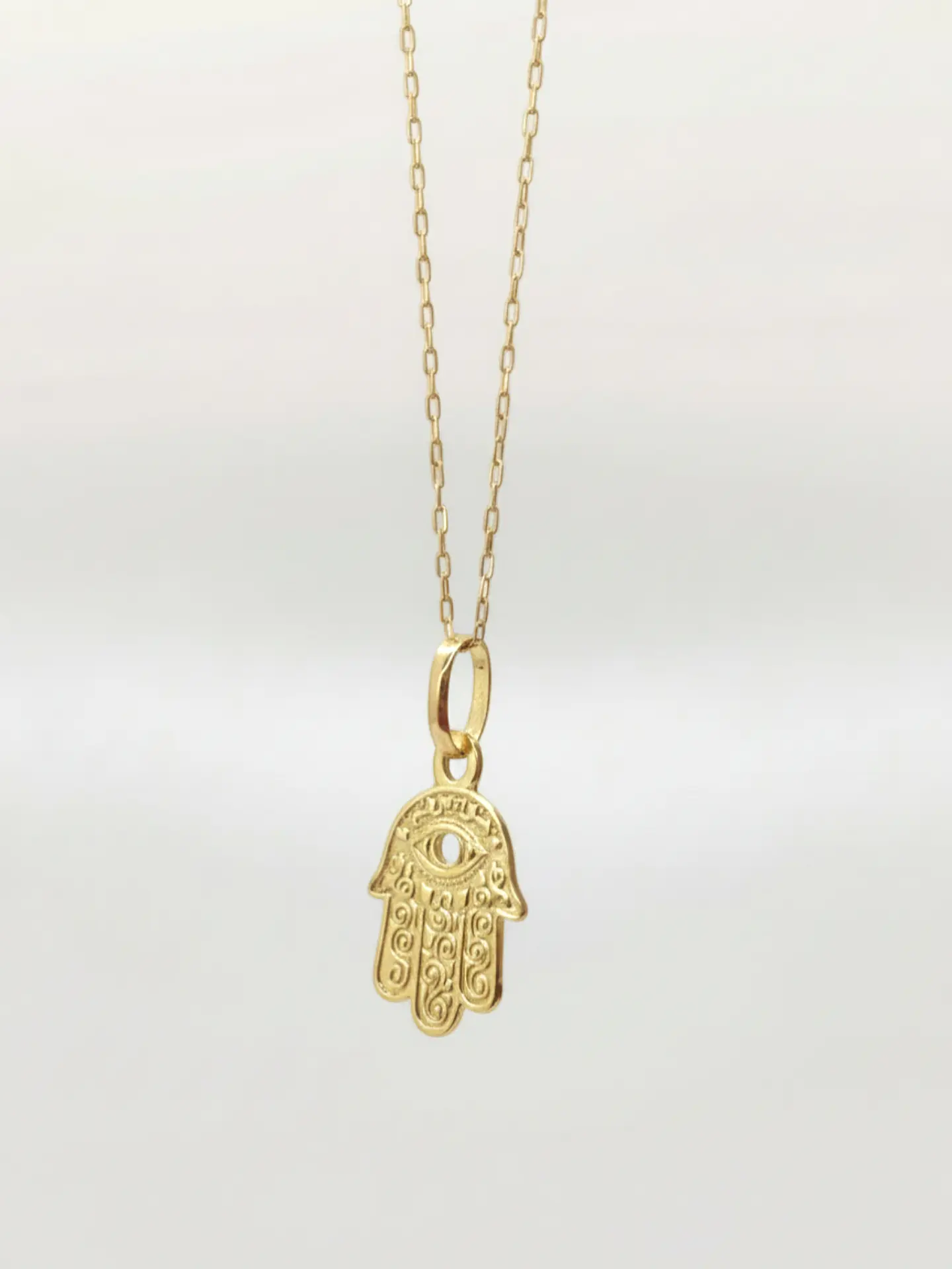 Cadena Mano de Fátima Sagrada Oro 18k 3