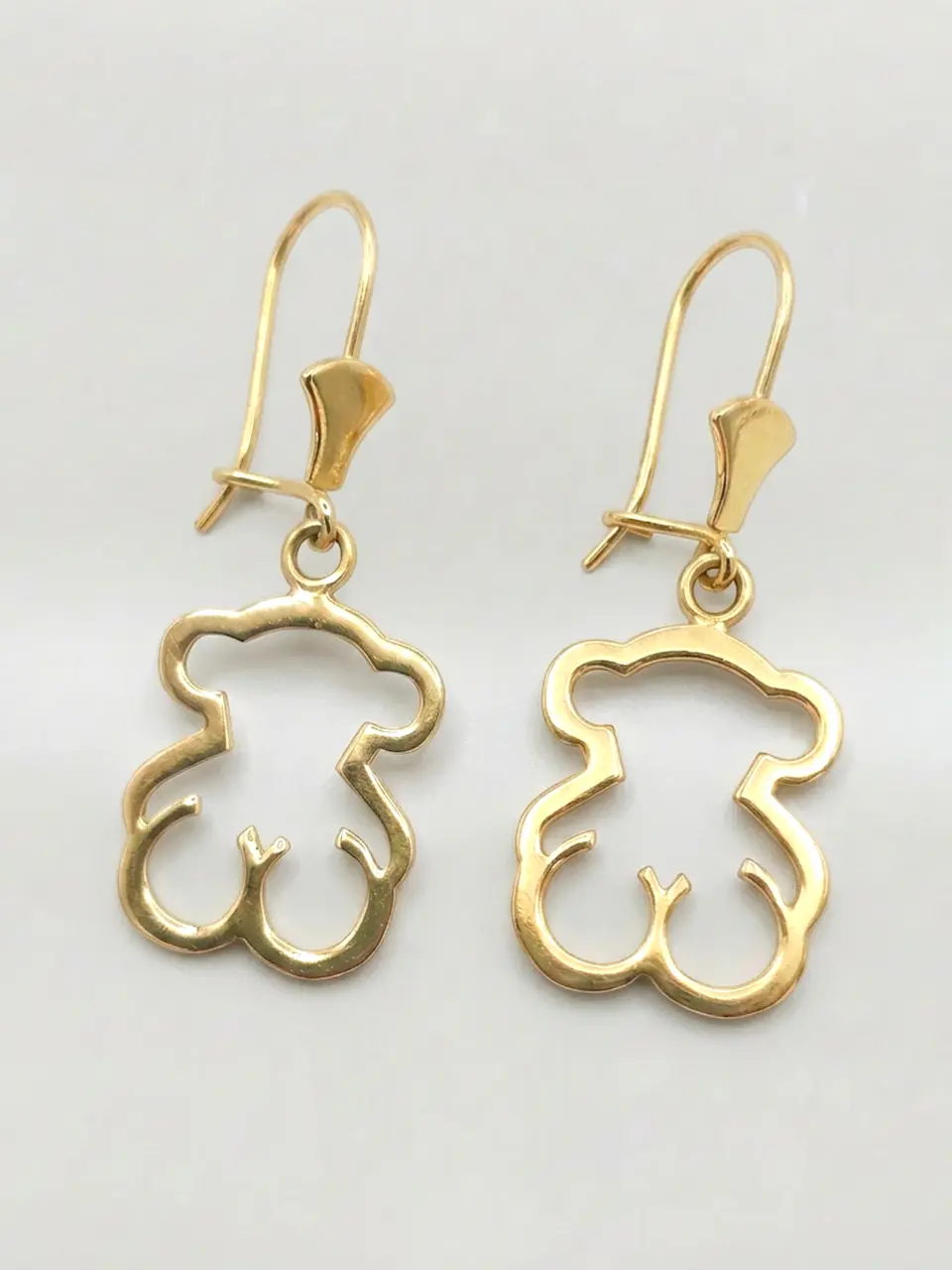 Aros Osito Colgante de Gala Oro 18k 1