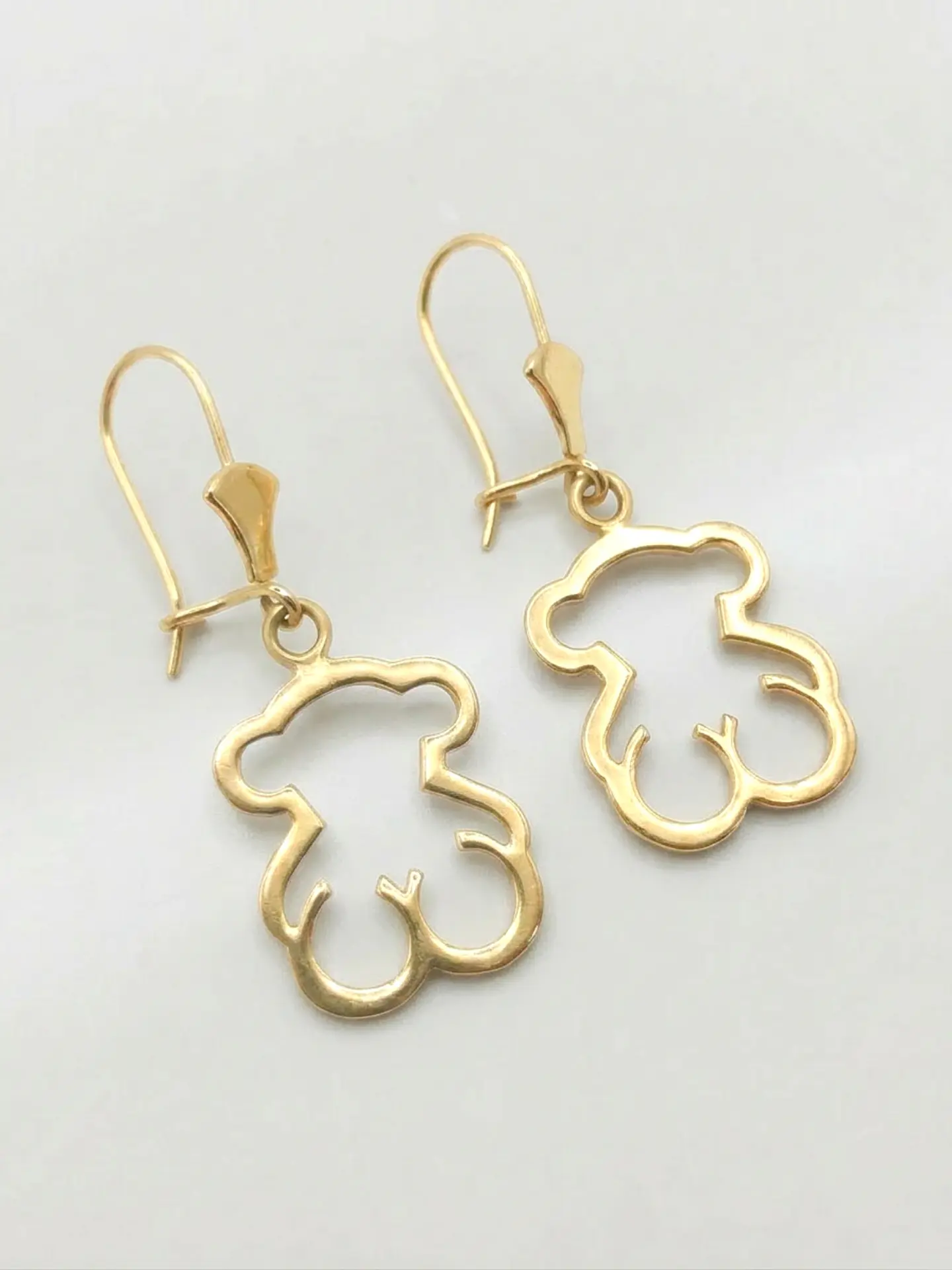 Aros Osito Colgante de Gala Oro 18k 2