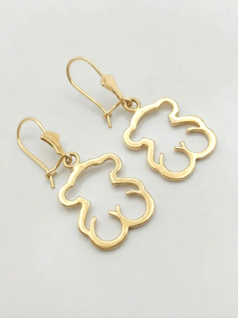 Aros Osito Colgante de Gala Oro 18k 4