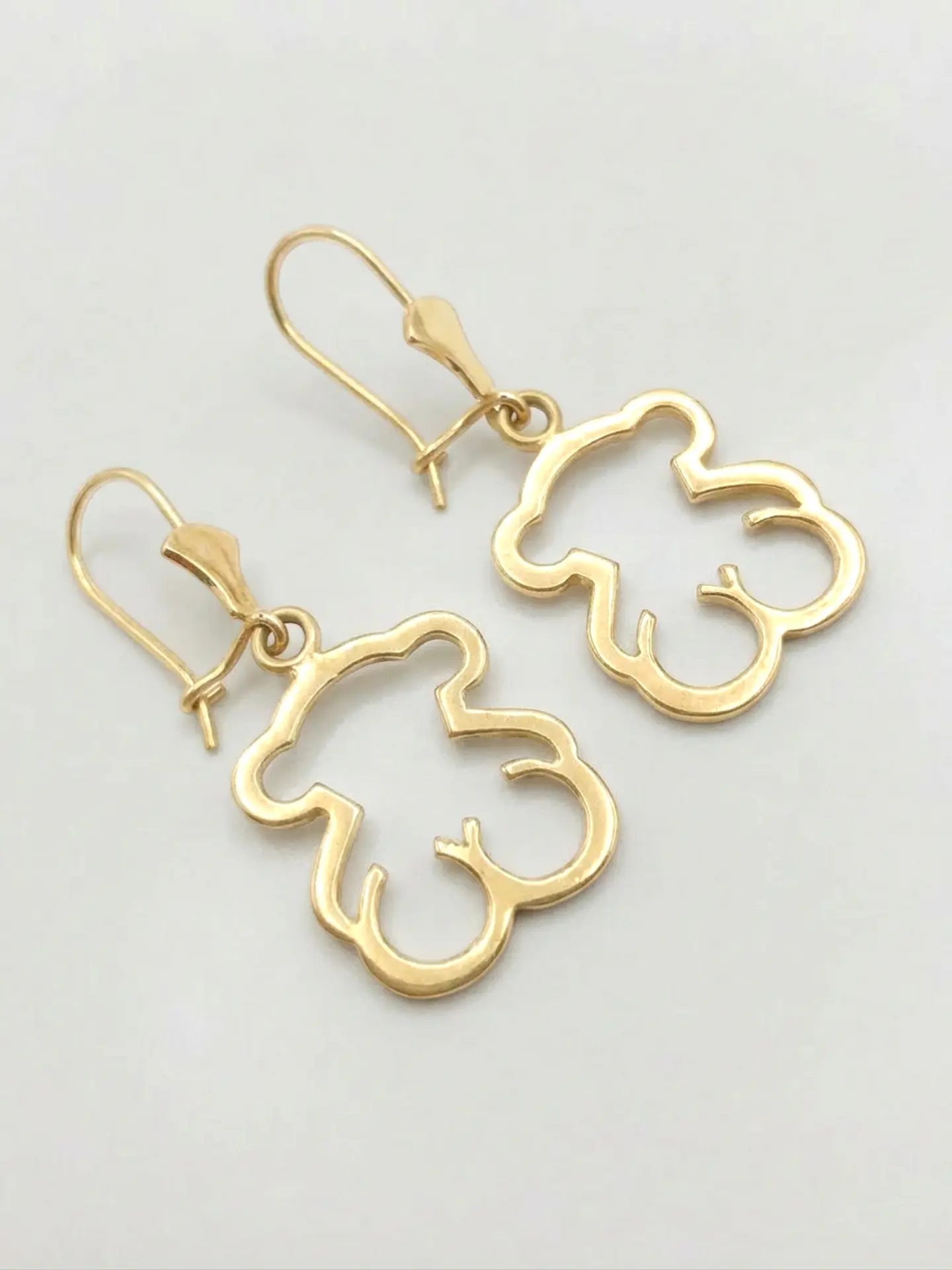 Aros Osito Colgante de Gala Oro 18k 5