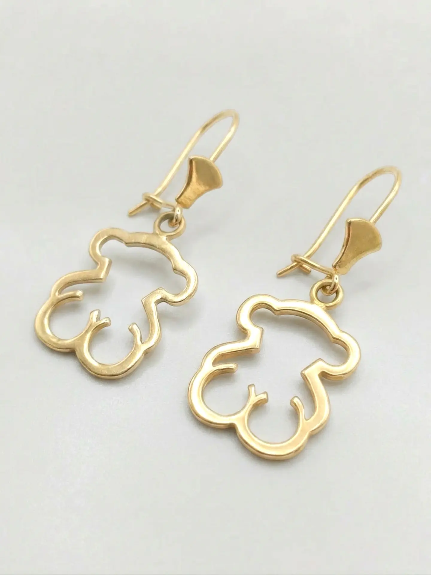 Aros Osito Colgante de Gala Oro 18k 7