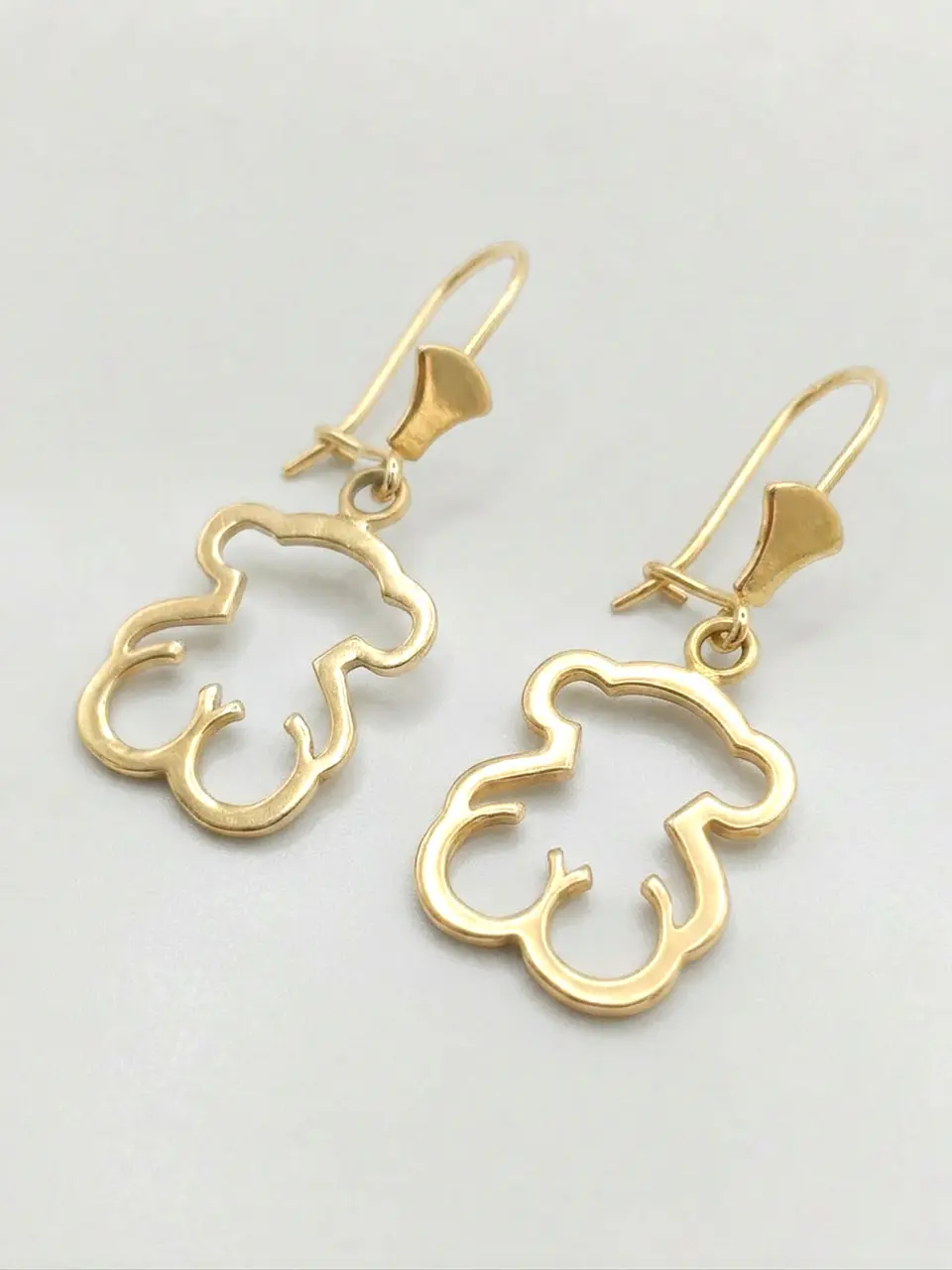 Aros Osito Colgante de Gala Oro 18k 7