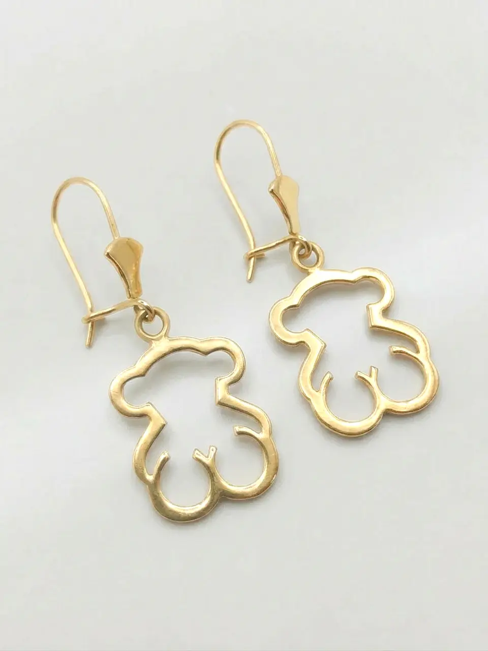 Aros Osito Colgante de Gala Oro 18k 8