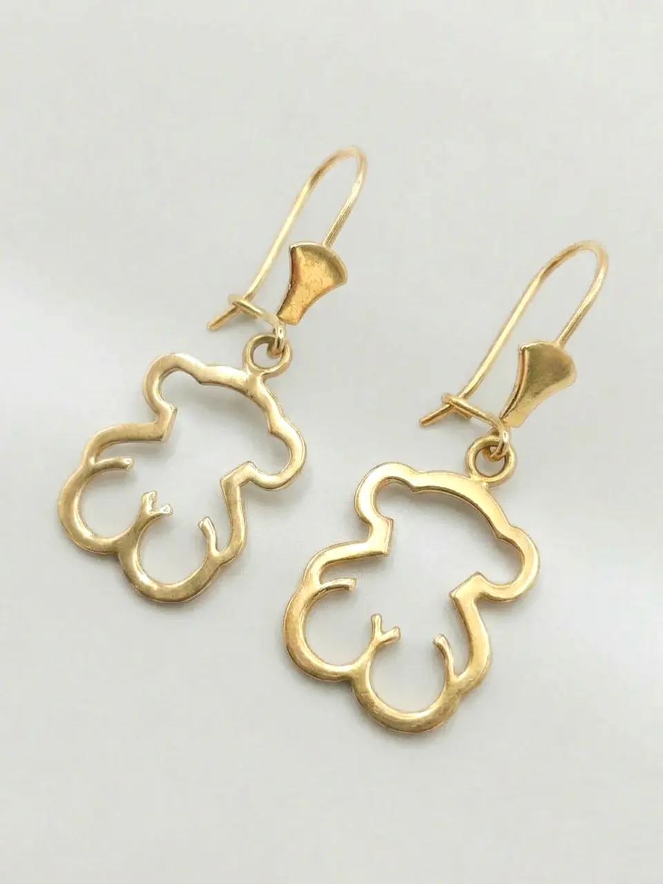 Aros Osito Colgante de Gala Oro 18k 12