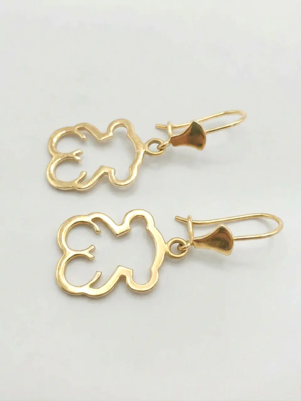 Aros Osito Colgante de Gala Oro 18k 15