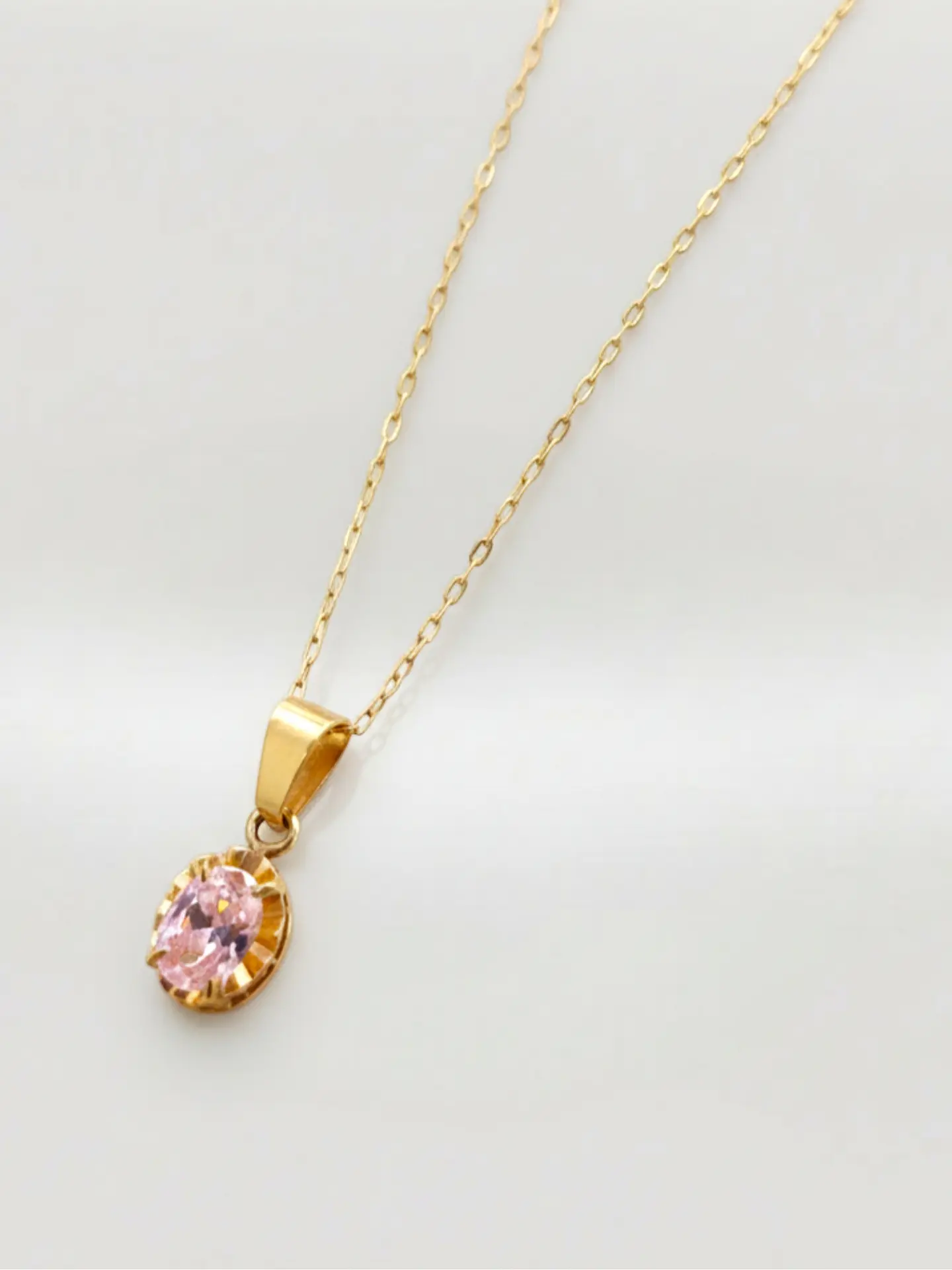 Cadena Chatón Oval Distinción Oro 18k 1