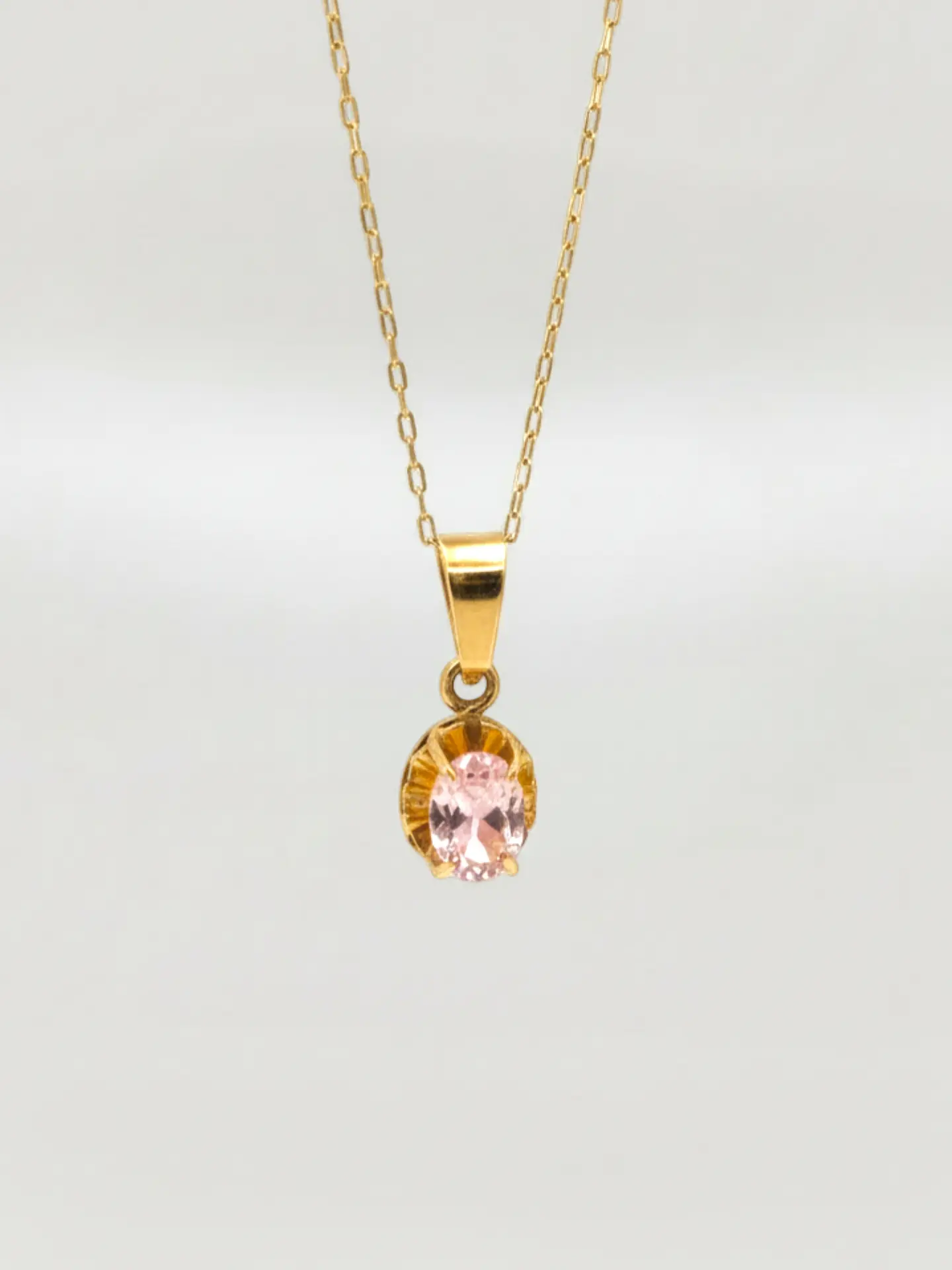 Cadena Chatón Oval Distinción Oro 18k 3