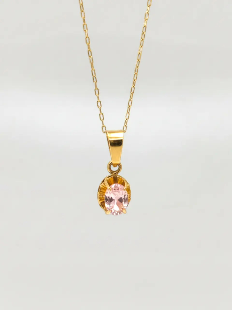 Cadena Chatón Oval Distinción Oro 18k 3