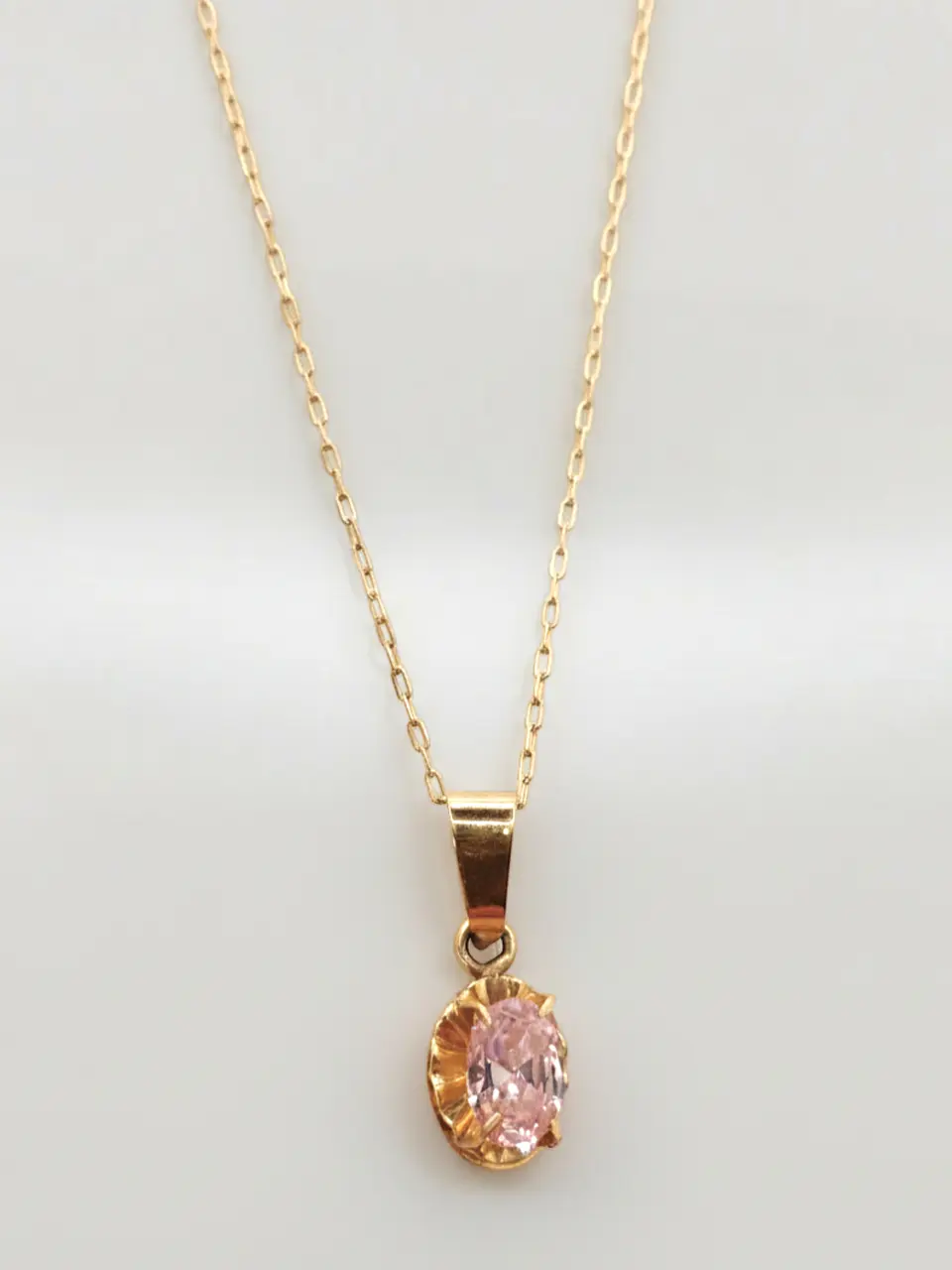 Cadena Chatón Oval Distinción Oro 18k 4