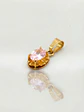 Colgante Chatón Oval Rosa de Francia Oro 18k - Miniatura 4