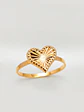 Anillo Corazón Satín Delicado Oro 18k - Miniatura 1