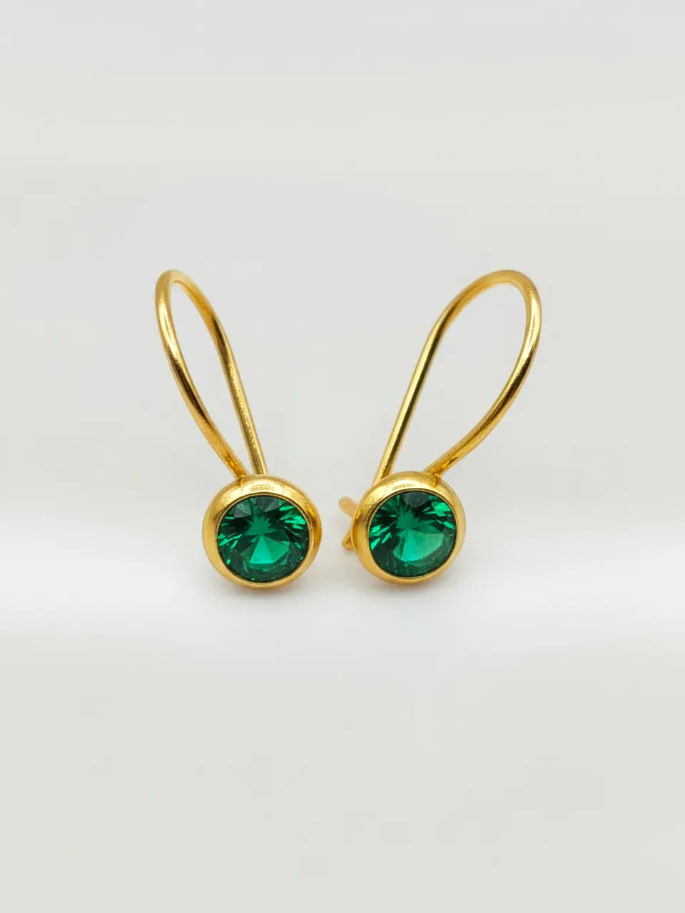 Aros Punto de Luz Jardín de Esmeralda Oro 18k 2