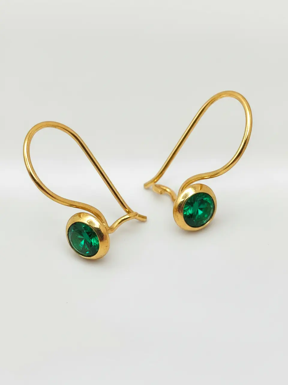 Aros Punto de Luz Jardín de Esmeralda Oro 18k 5